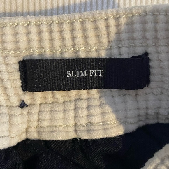 Treasure & Bond men’s size M IVORY drawstring stretch slim fit corduroy shorts - Picture 7 of 10